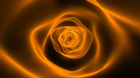 Orange tunnel of light Stock Footage 538090