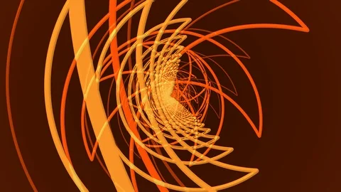 Orange Tunnel Moon Stock Footage 100470305