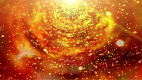 Orange tunnel particle loop animation Stock Footage 145895305