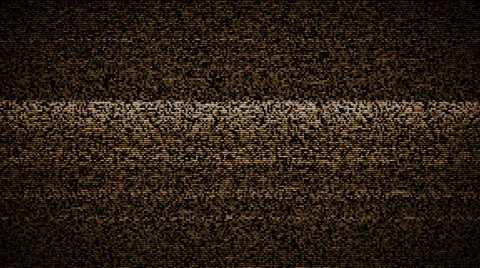 Orange TV Noise Stock Footage 31974727