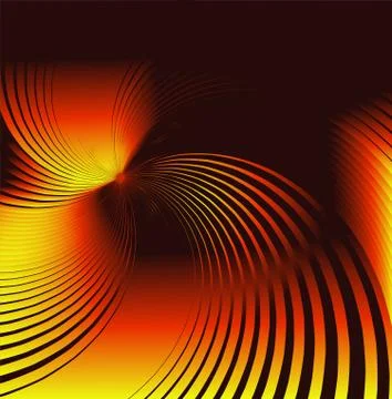 Orange twirl background Stock Illustration