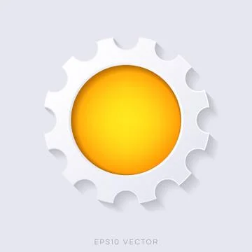 Orange vector 3d web button Illustrazione stock