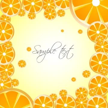 Orange vector background Stock Illustration