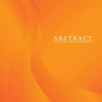 Orange vector background with Orange curve line overlap layer with space for tex Stock Illustration