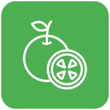 Orange Vector Icon Design Illustration Illustrazione stock