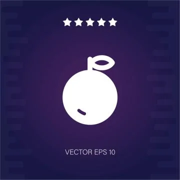 Orange vector icon Stock Illustration