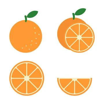 Orange, vector. Stock Illustration