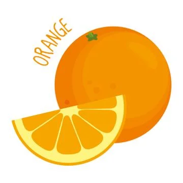 Orange vector illustration isolated Stock Illustration