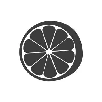 Orange Vector isolated on white background. Stock Illustration