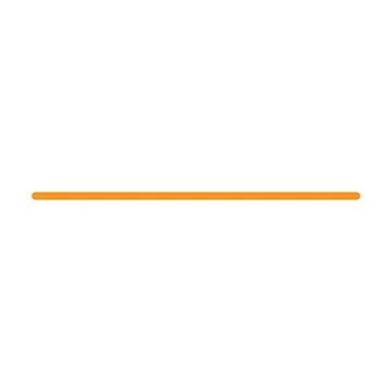 Orange vector line isolated on white background Stock Illustration