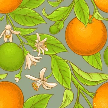 Orange vector pattern Stock Illustration