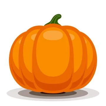 Orange vector pumpkin 스톡 일러스트