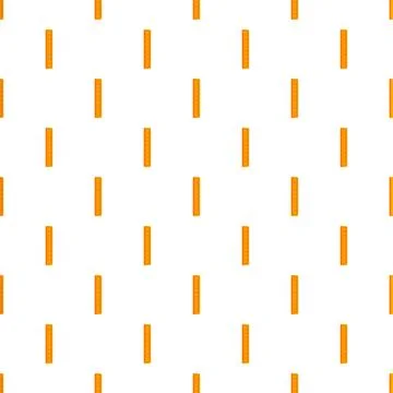 Orange vertical ruler scale seamless pattern geometric background Illustrazione stock