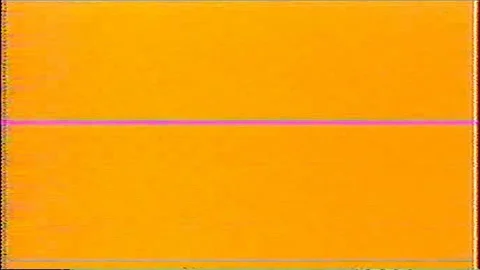Orange VHS background with realistic flickering lines. Distortion, Fuzzy screen. Stock-Footage 134195941