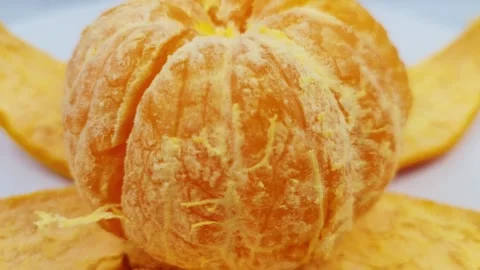 Orange videography, Macro shot orange background, Orange fruit close up shot Video stock 295026006