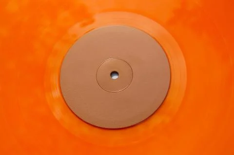 Orange vinyl record texture Stock-Fotos