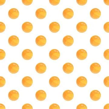 Orange vitamin jelly capsules seamless repeating pattern Stock Illustration