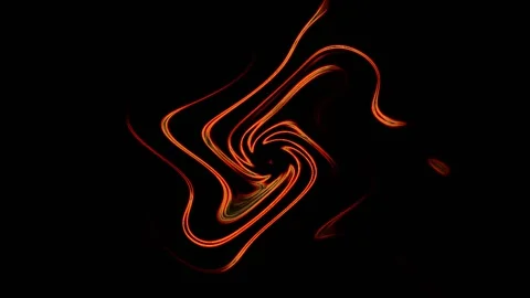 Orange Vortex On A Black Background 스톡 동영상 131332677