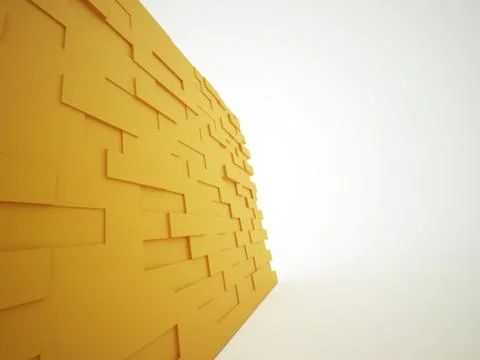 Orange wall from brick Ilustración de archivo