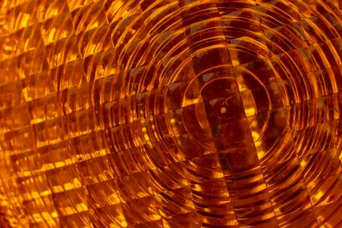 Orange warning light texture. Stock Photos