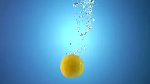 Orange in the water -1 Stock Footage 213283100