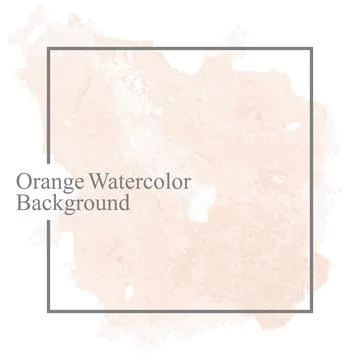 ORANGE-WATERCOLOR-BACKGROUND Stock Illustration