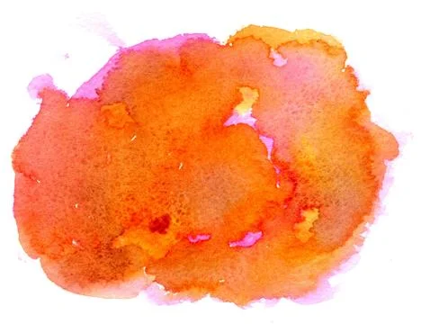 Orange Watercolor Texture Stock-Illustration