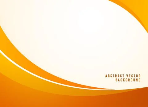 Orange wave Abstract vector background . orange gradient wavy background Stock Illustration
