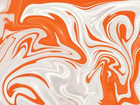 Orange wave background with flow pattern. Stock Illustration