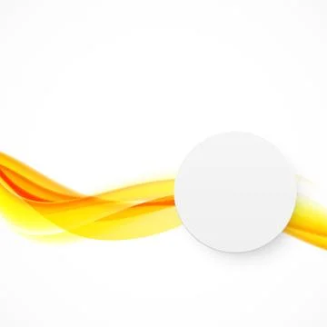 Orange wave Stock Illustration