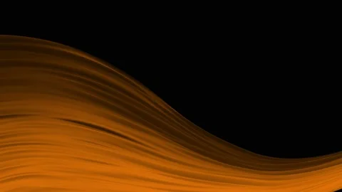 ORANGE wave surface animation on black background. 4K 60Fps background Stock Footage 219193348