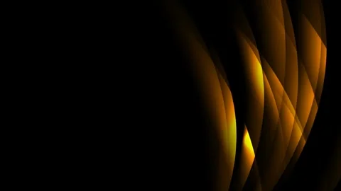 Orange waves abstract motion Stock Footage 305158966