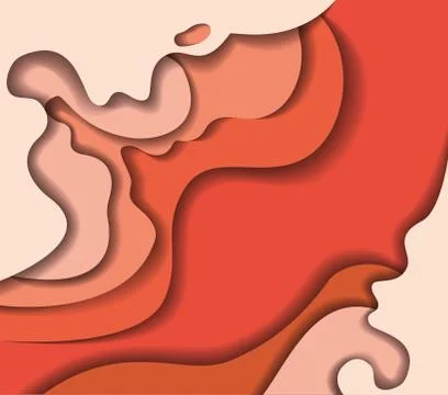 Orange waves background vector design Ilustración de archivo