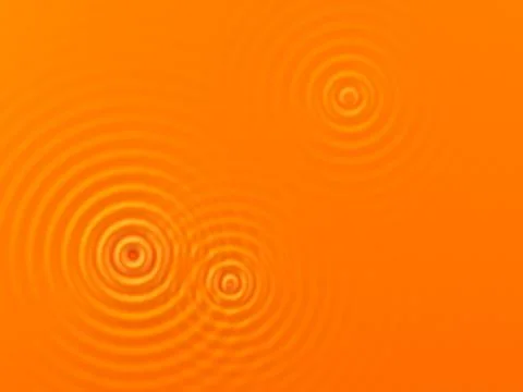 Orange waves Stock Illustration