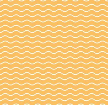 Orange waves seamless vector pattern Illustrazione stock