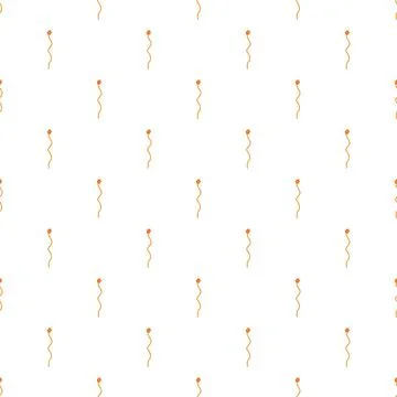 Orange wavy lines minimalist repeating pattern background Stock Illustration