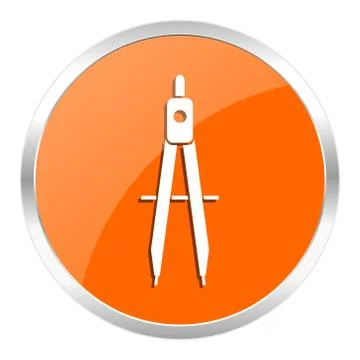 Orange web button 스톡 일러스트