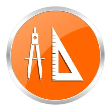 Orange web button Stock Illustration