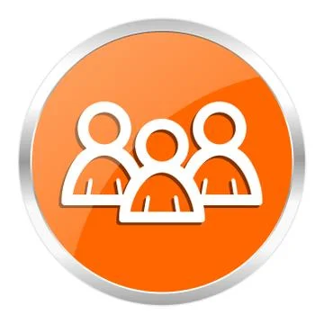 Orange web button Stock Illustration