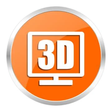 Orange web button Stock Illustration