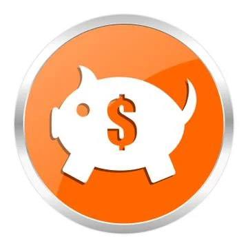 Orange web button Stock Illustration