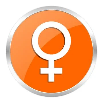 Orange web button Stock Illustration