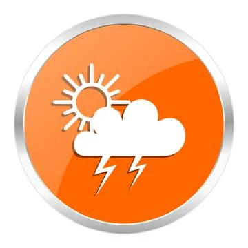 Orange web button Stock Illustration