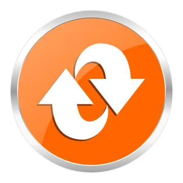 Orange web button 스톡 일러스트