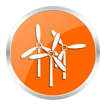 Orange web button Stock Illustration