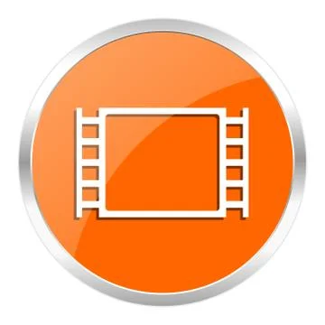 Orange web button Stock Illustration