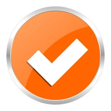 Orange web button Stock Illustration