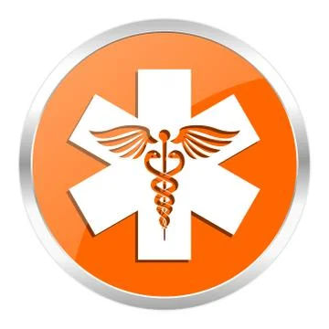 Orange web button Stock Illustration