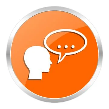 Orange web button Stock Illustration