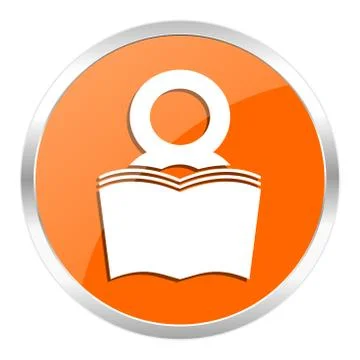 Orange web button Stock Illustration